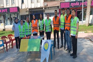 Viranşehir Sağlık Yüksekokulu Hemşirelik Bölümü Öğrencileri 7-13 Nisan Dünya Sağlık Haftasında Viranşehir'de Tansiyon Ölçme Stantları Açtı